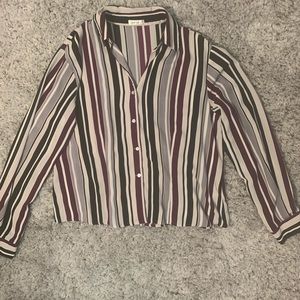 💚VINTAGE Stripped Button Down💚